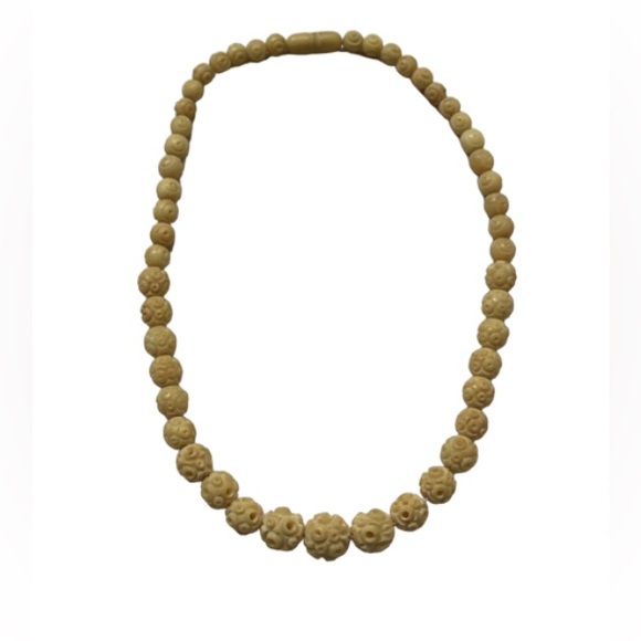 Jewelry - Carved Bead Necklace